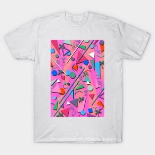 80s pop retro pattern 3 T-Shirt